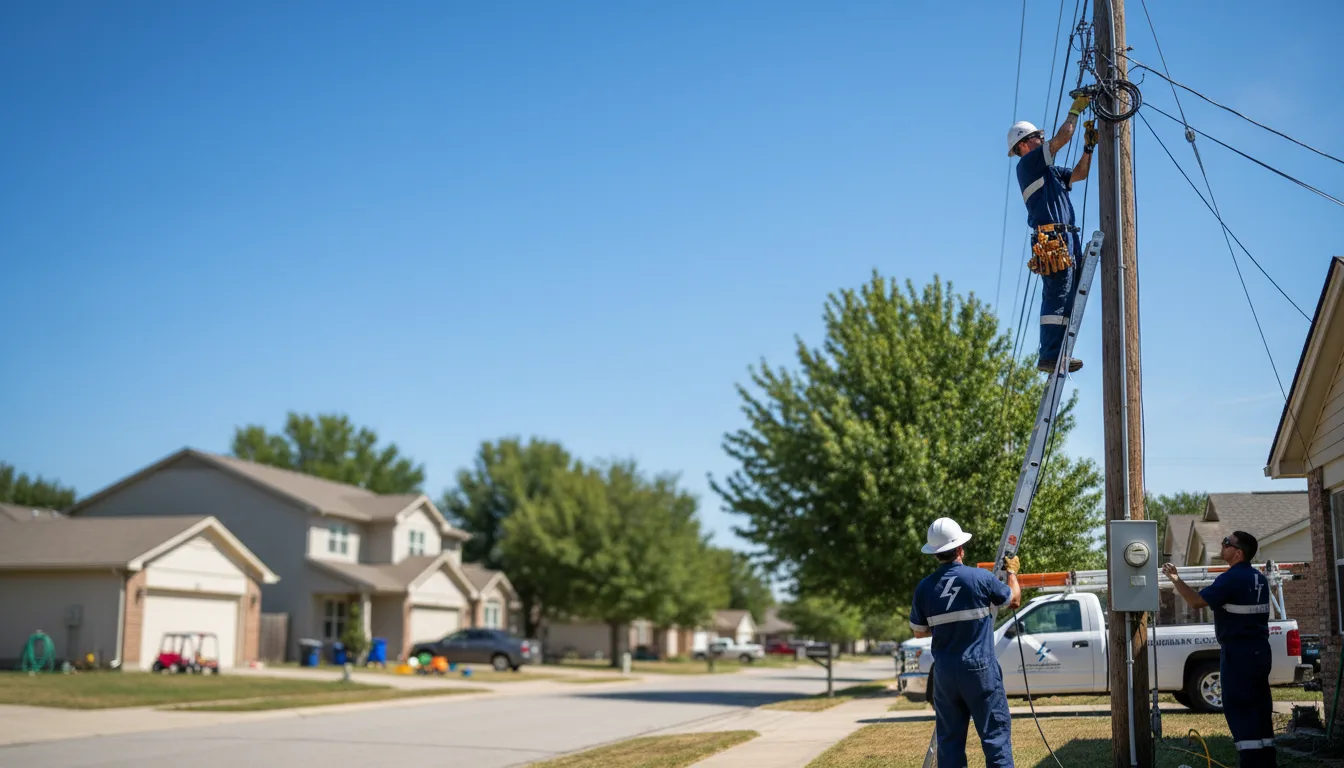 Residential electrician providing installation services in Quebeck, TN